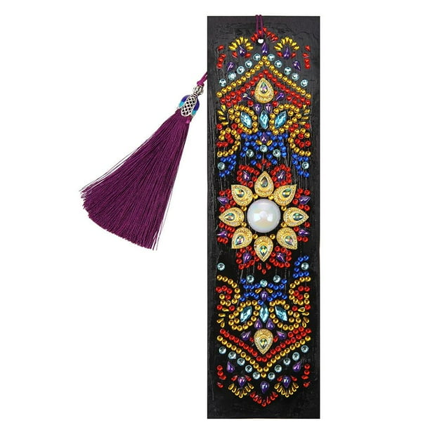Creative DIY Special Shaped Diamond Painting Leather Tassel Bookmark Art Crafts Creative DIY Special Shaped Diamond Painting Leather Tassel Bookmark Art Crafts